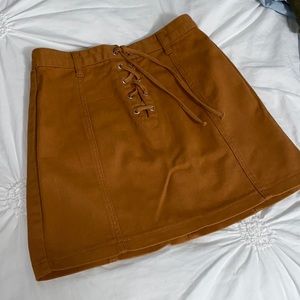 Burnt orange skirt🍊